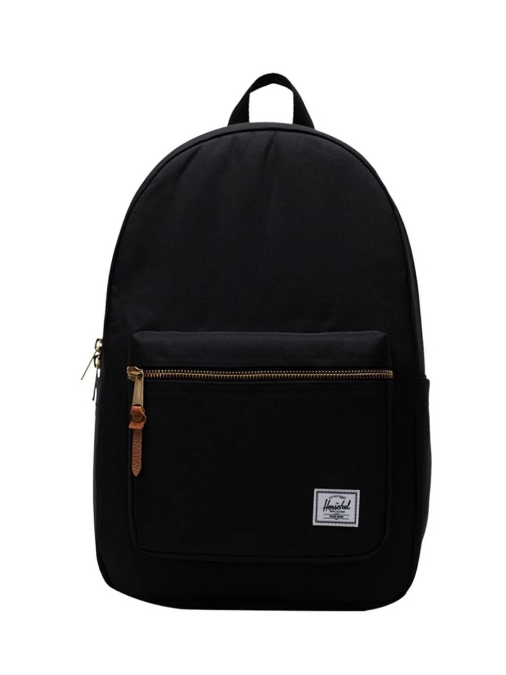 Herschel Supply Company Black Backpack with Gold Zipper